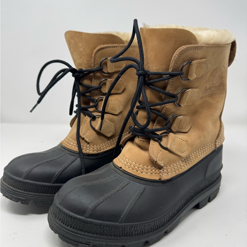 Kamik Summit Insulated Waterproof Winter Snow Boots w/ Liners- Size 6 Brown NWOT